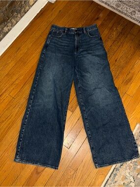 Madewell Super Wide Leg Blue Denim Jeans